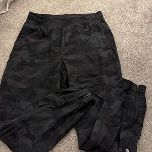 lululemon athletica Black Camo Track Pants